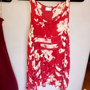 Free people  red slip dress size small